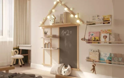 Чудесный дизайн детской комнаты для девочки старше трех лет
