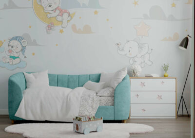 Детская мебель в комнату девочки 1-5 лет — проект 5325