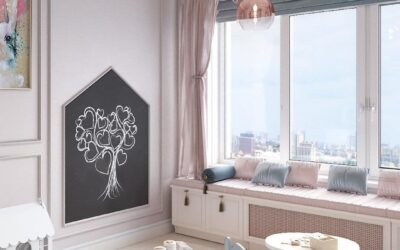 Уютная детская для девочки со сказочной дизайнерской мебелью