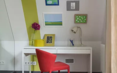 Яркий дизайн детской комнаты для 2 девочек — интерьер с весенней атмосферой