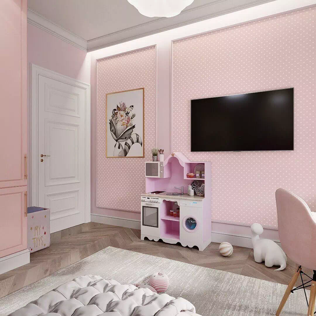 Дизайн детской комнаты для девочки 5