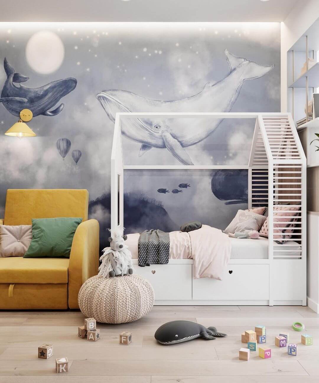 Дизайн детской комнаты дошкольника в морском стиле 1