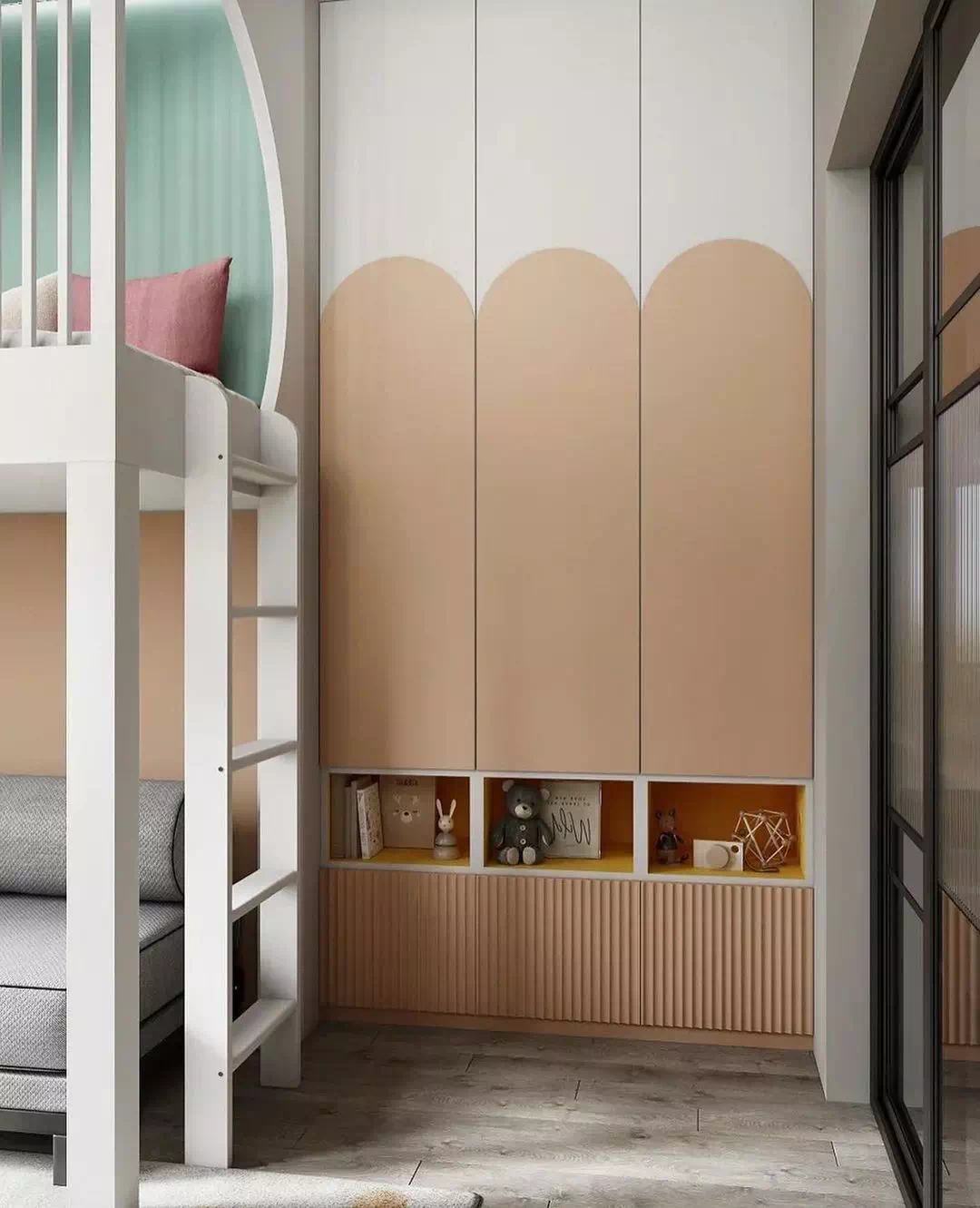 Дизайн детской комнаты с нейтральным оформлением 5