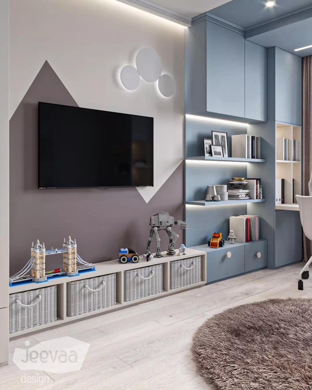 ≡ ➤ Дизайн-проект детской спальни для мальчика ⋆ Фабрика мебели «Mamka™» ᐈ Эксперт детского пространства