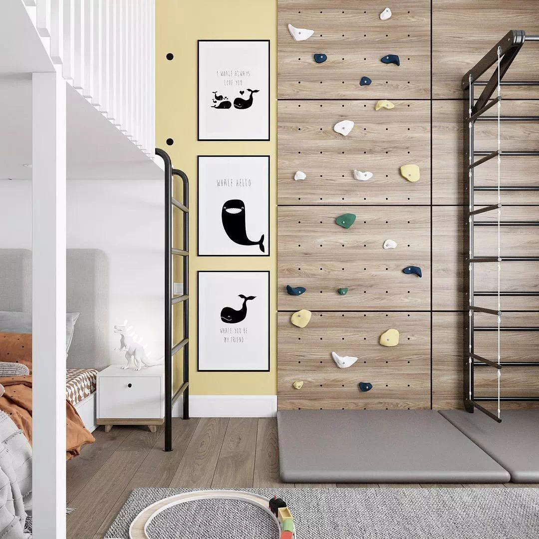 Дизайн детской с высокими потолками для малыша 2