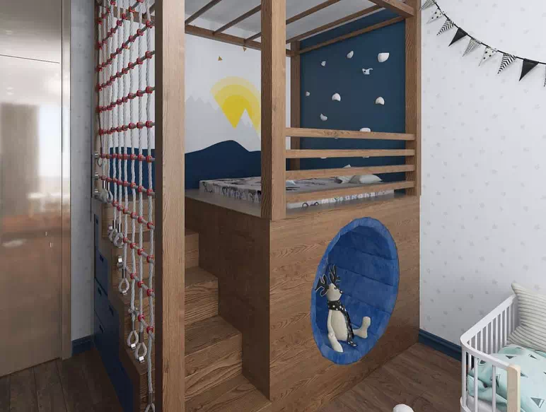 Дизайн детской спальни мальчика-дошкольника 5