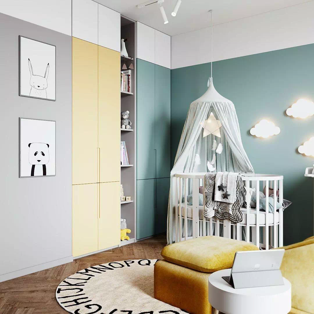 Дизайн детской спальни новорожденного 4