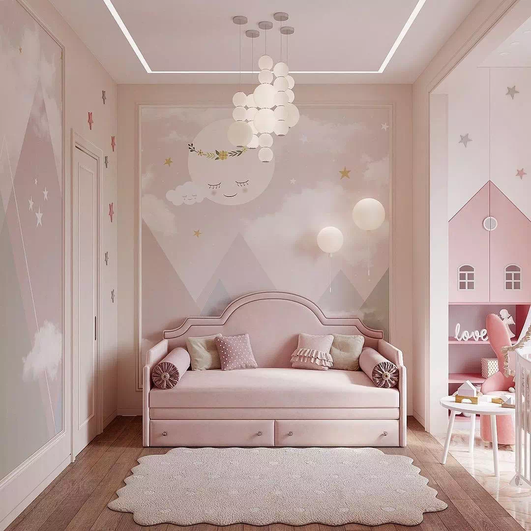 ≡ ➤ Индивидуальный дизайн-проект детской в розовом цвете для девочки ⋆ Фабрика мебели «Mamka™» ᐈ Эксперт детского пространства