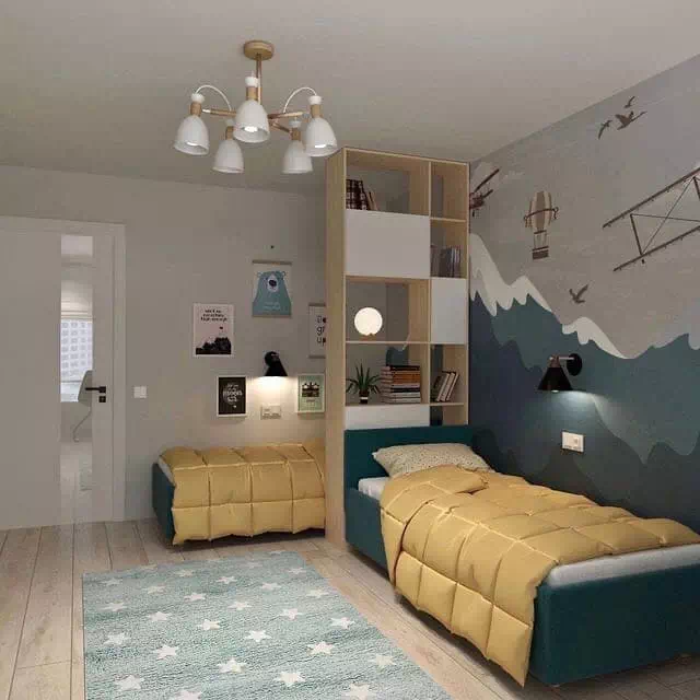 Дизайн комнаты для двоих подростков (27 фото)