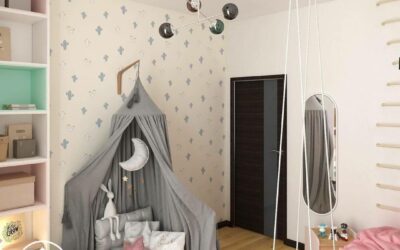 Уникальный дизайн комнаты для разнополых детей — многофункциональная обстановка с зоной для игр и сна