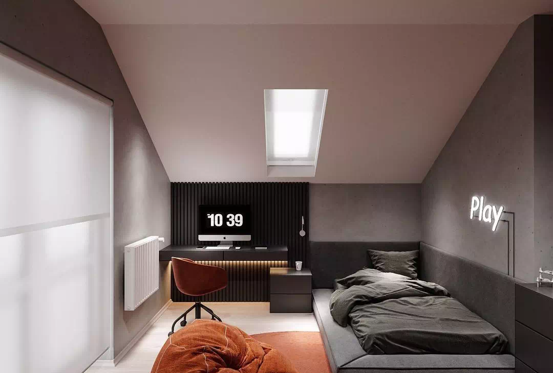 Дизайн спальни 15 кв. м в современном стиле. 28 фото