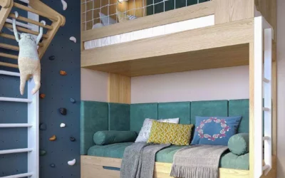 Дизайн маленькой детской комнаты для мальчика — удобное пространство с красивой мебелью