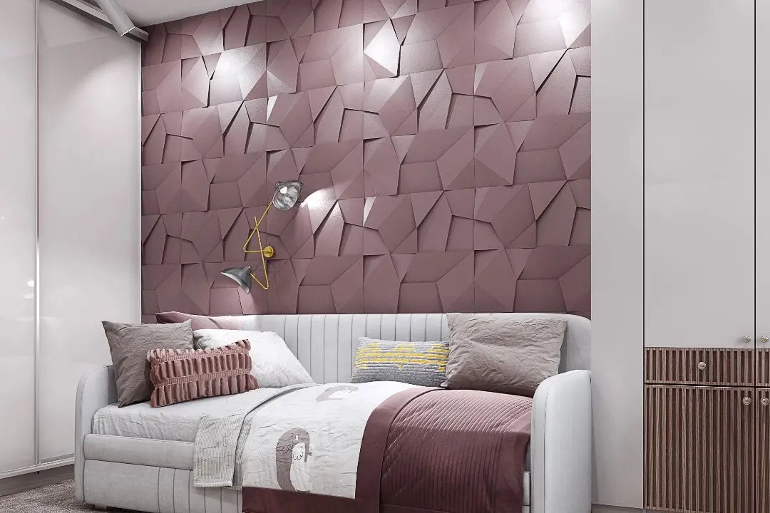 Дизайн подростковой комнаты в розовых оттенках 3