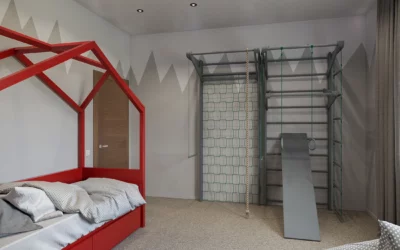 Оригинальный дизайн детской для мальчика — комната с комфортной рабочей зоной
