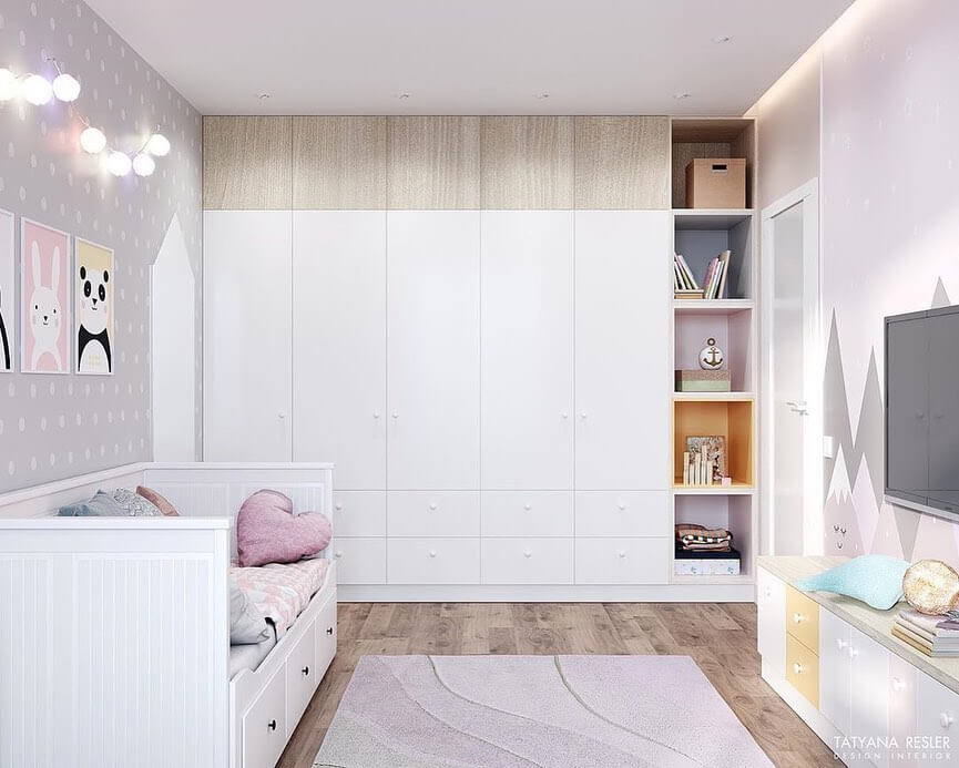 Дизайн-проект детской спальни маленькой девочки 5