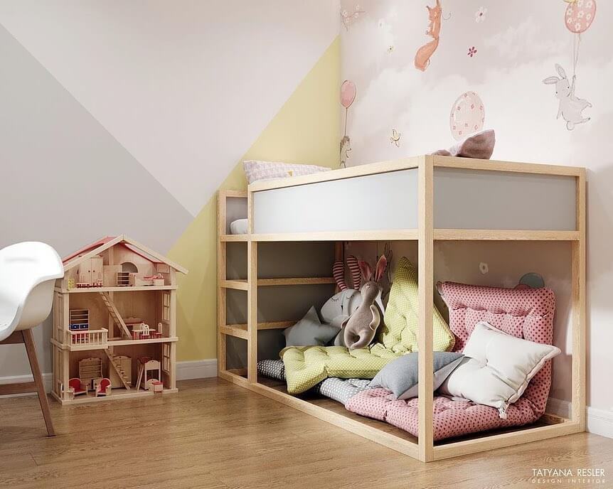 Дизайн-проект комнаты для маленькой девочки 1