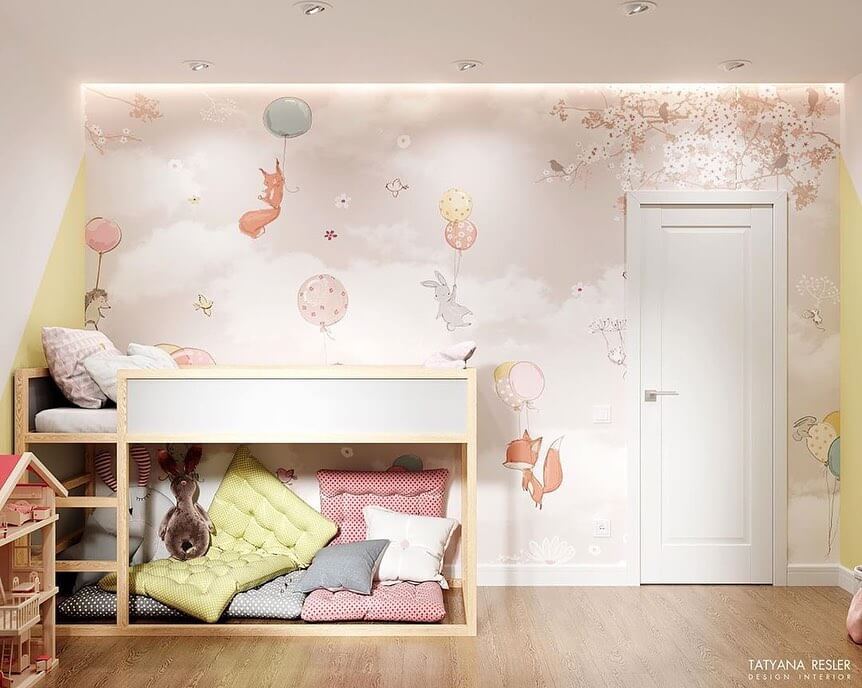 Дизайн-проект комнаты для маленькой девочки 3