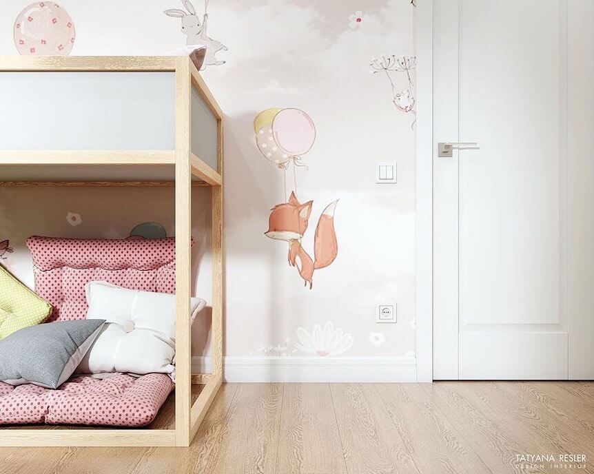 Дизайн-проект комнаты для маленькой девочки 7