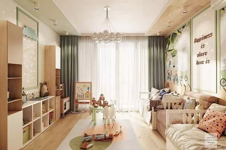 Дизайн-проект спальни для 2 малышей 2