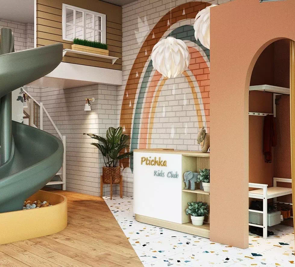 Дизайн просторной игровой комнаты для ребенка 3