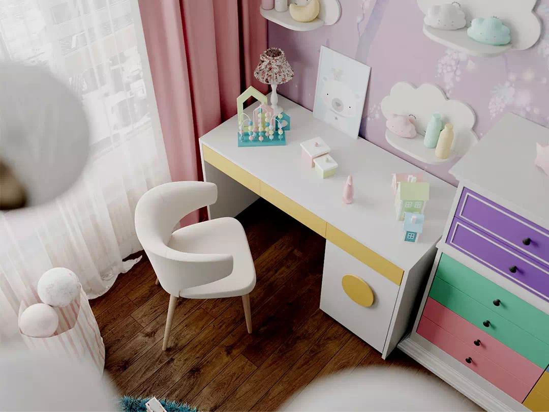 Дизайнерская мебель в детскую девочки 6705-3