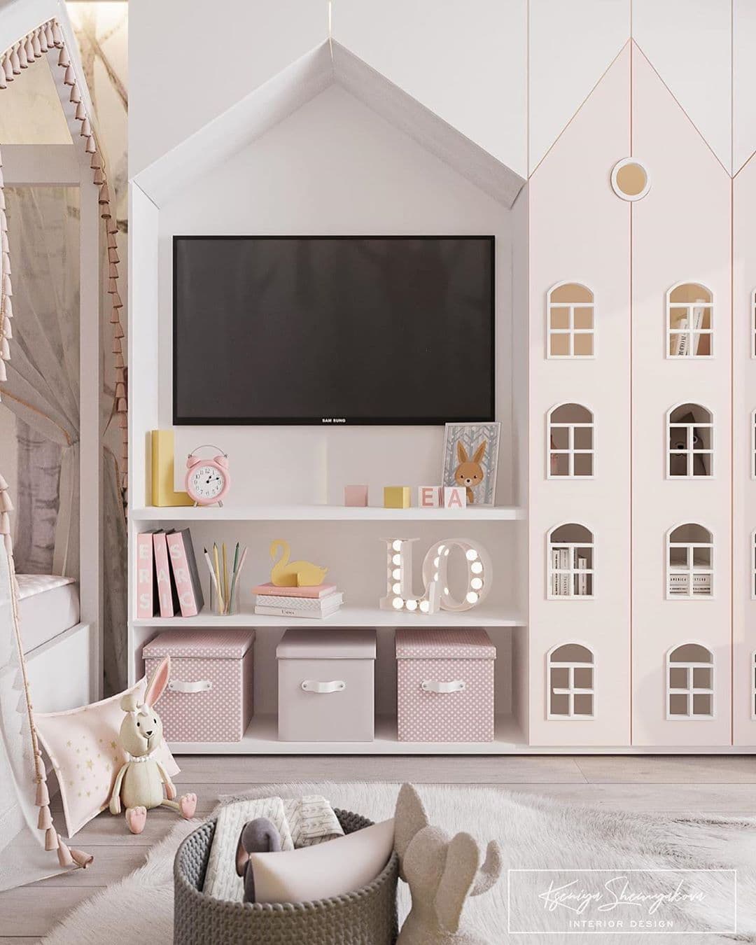 ≡ ➤ Дизайн-проект детской комнаты для двух девочек ⋆ Фабрика мебели «Mamka™» ᐈ Эксперт детского пространства