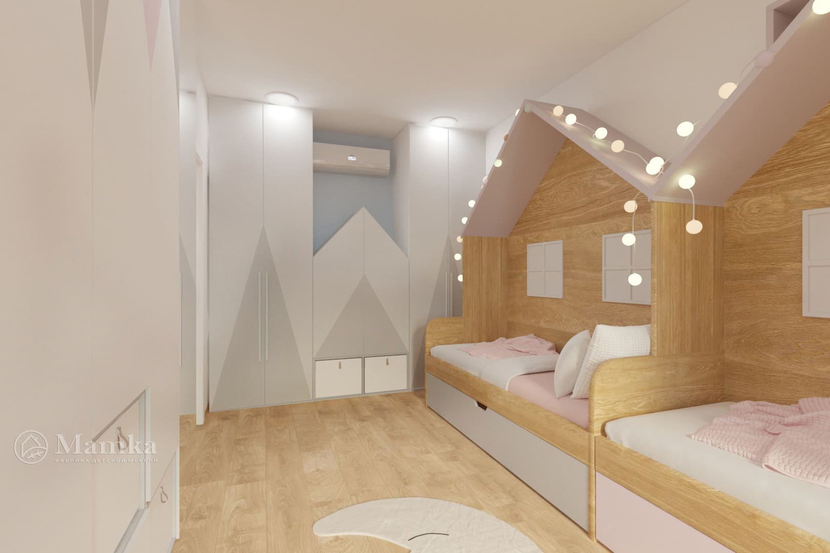 Прямоугольная комната дизайн спальни