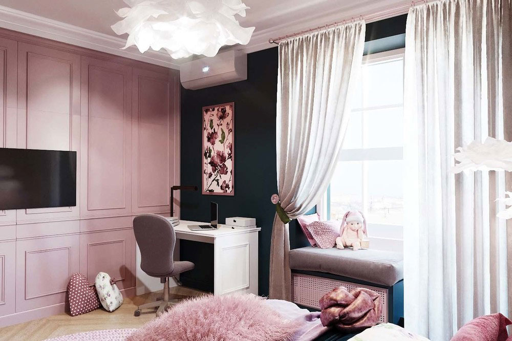 Комната для девочки в стиле минимализм