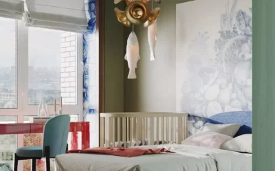 Эффектный дизайн детской комнаты для девочки – дизайнерский интерьер в стиле фьюжн