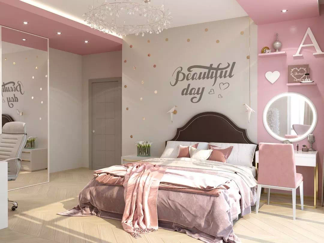 Элегантный дизайн детской спальни девочки 2