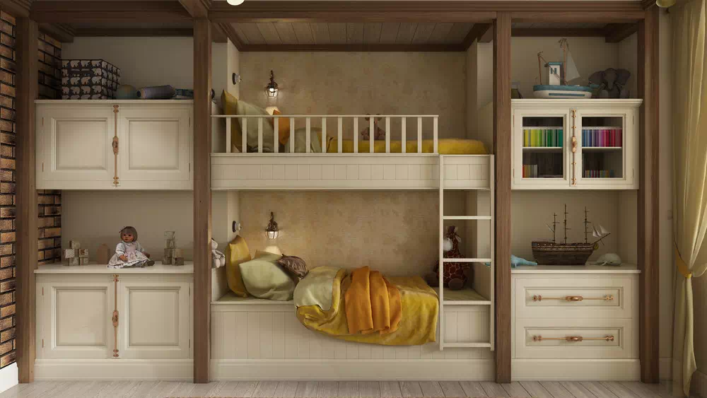 Элегантный дизайн детской спальни 3