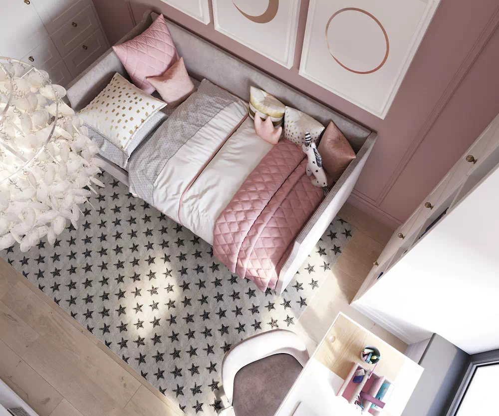 Нежный дизайн детской спальни 2