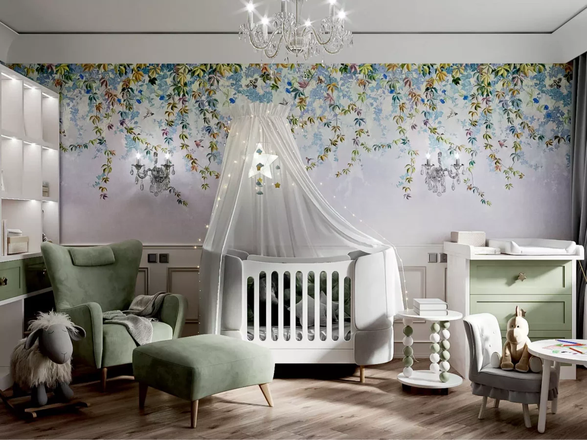 Классическая мебель в детскую новорожденного 6829-1