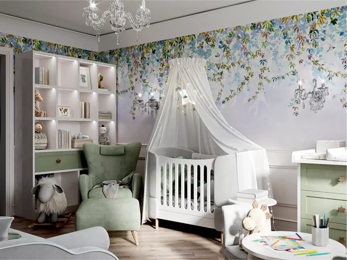 Классическая мебель в детскую новорожденного 6829-5