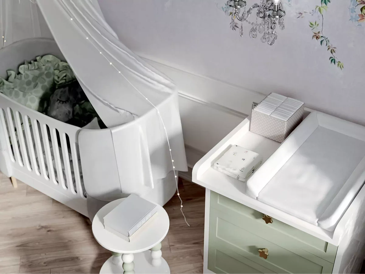 Классическая мебель в детскую новорожденного 6829-6