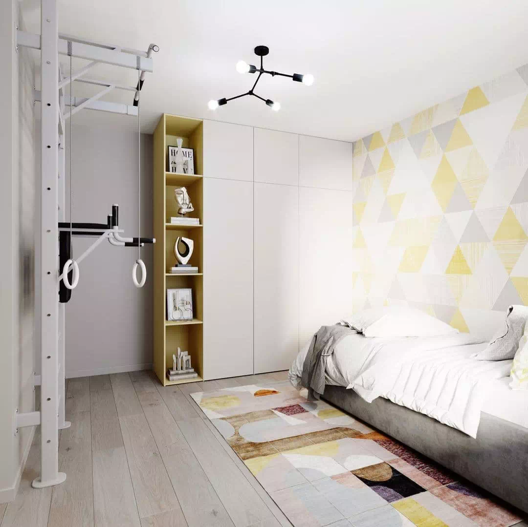 Контрастный дизайн комнаты мальчика 3
