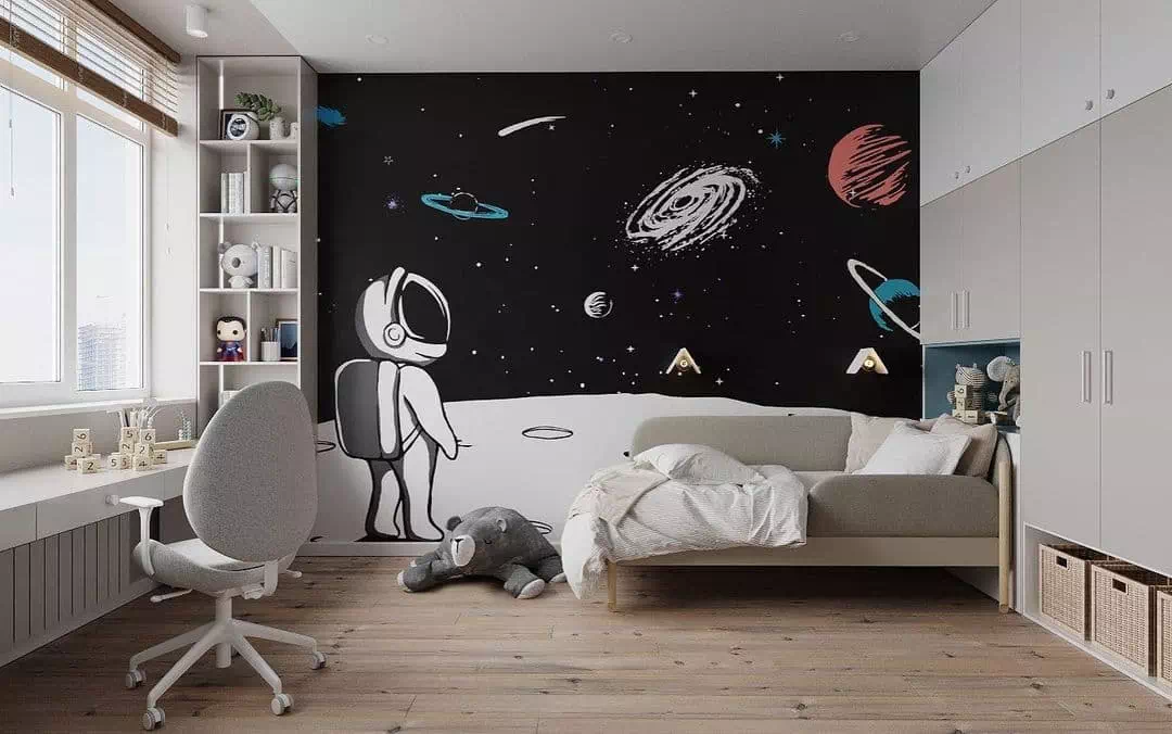 Космический дизайн комнаты мальчика 1