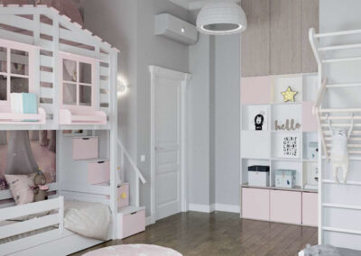 Мебель детской комнаты для девочки 1.5 лет — проект 3101