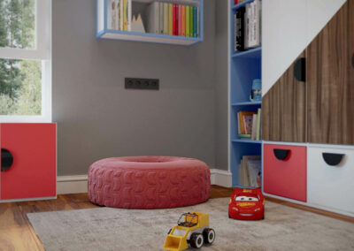 Мебель игровой комнаты для мальчика 4-10 лет — проект 3427-2