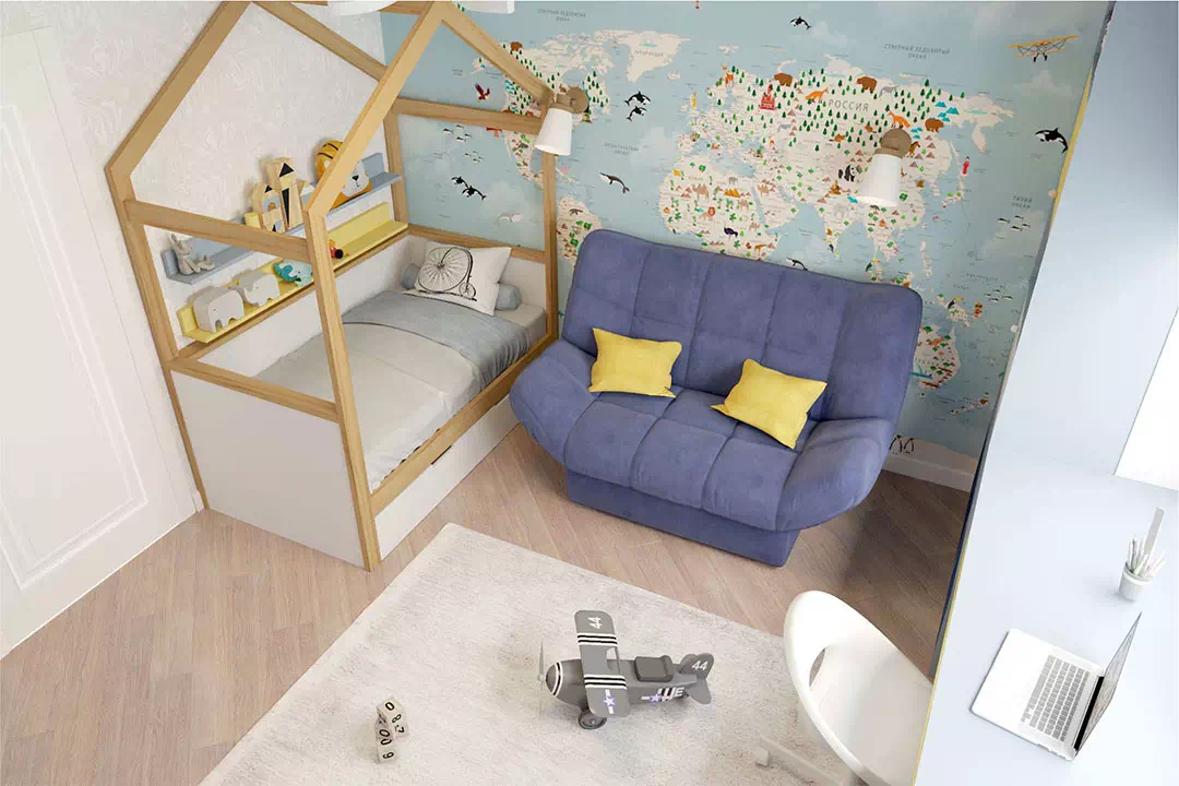 Мебель в детскую комнату мальчика 1709-4