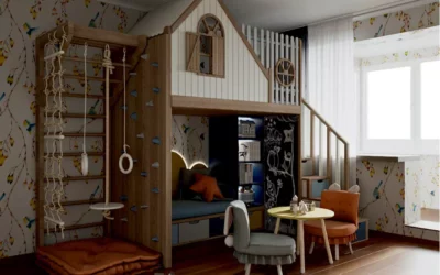 Дизайнерская мебель для интерьера детской комнаты мальчика — проект 8809