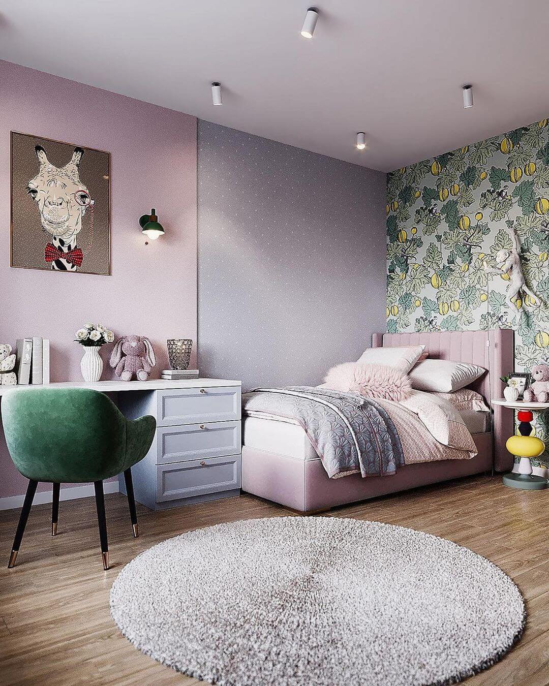≡ ➤ Необычный дизайн спальни для девочки-подростка ⋆ Фабрика мебели«Mamka™» ᐈ Эксперт детского пространства