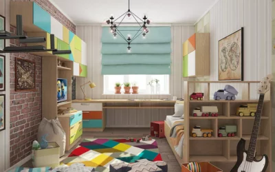 Оригинальная идея для детской комнаты — умещаем все необходимое на небольшой площади