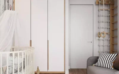 Нежный дизайн детской спальни на вырост для новорожденного – идея комнаты с лесным декором