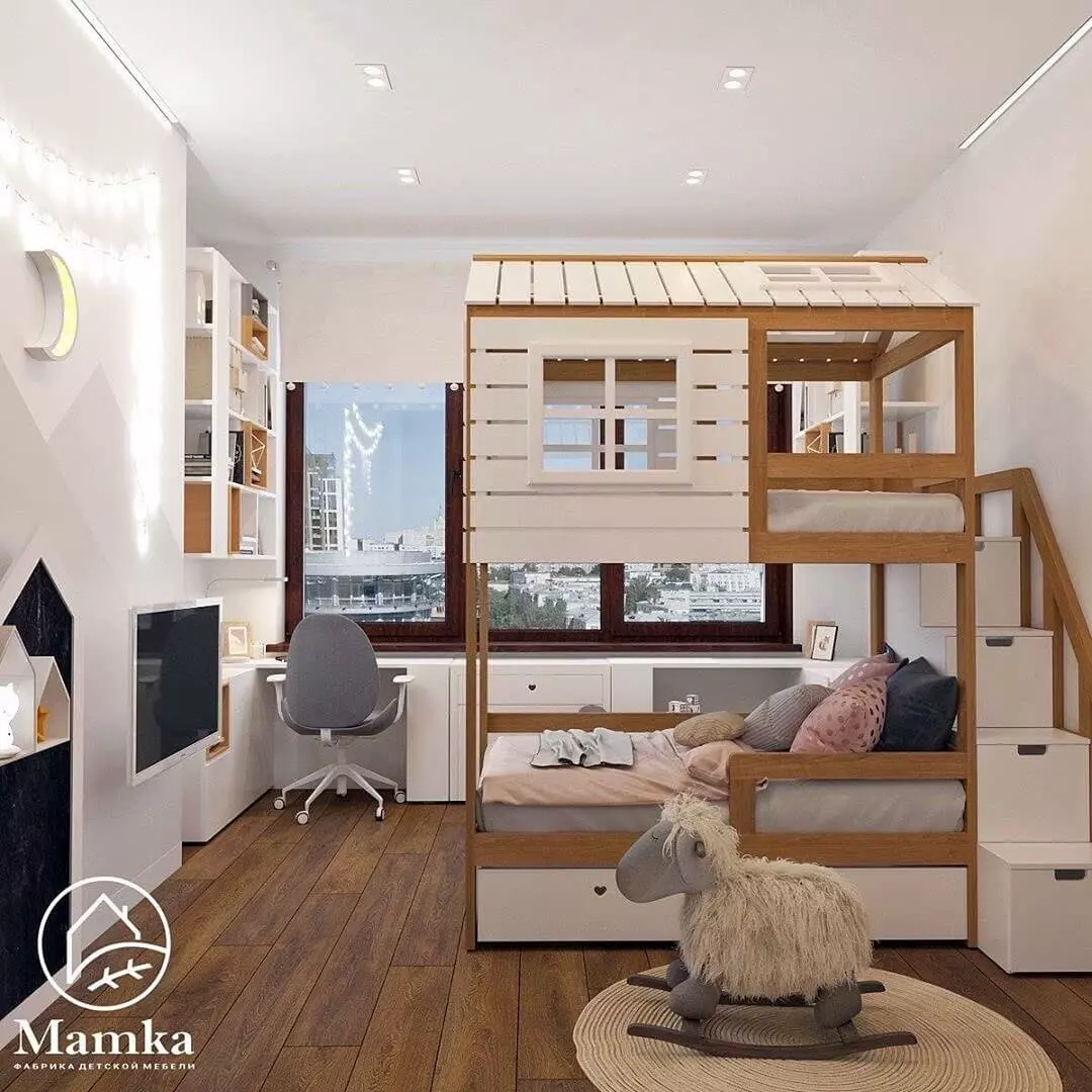 ≡ ➤ Подборка одноярусных и двухъярусных кроватей-домиков ⋆ Фабрика мебели «Mamka™» ᐈ Эксперт детского пространства