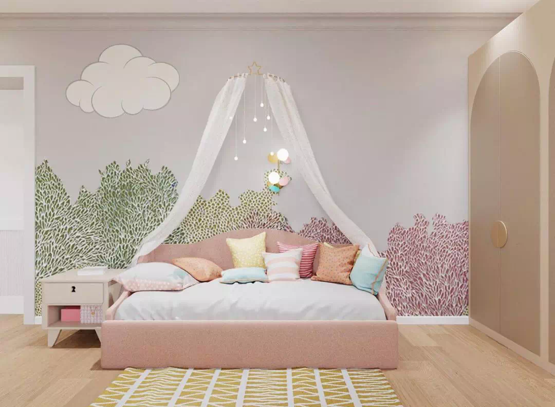 Оригинальный дизайн детской комнаты девочки 3