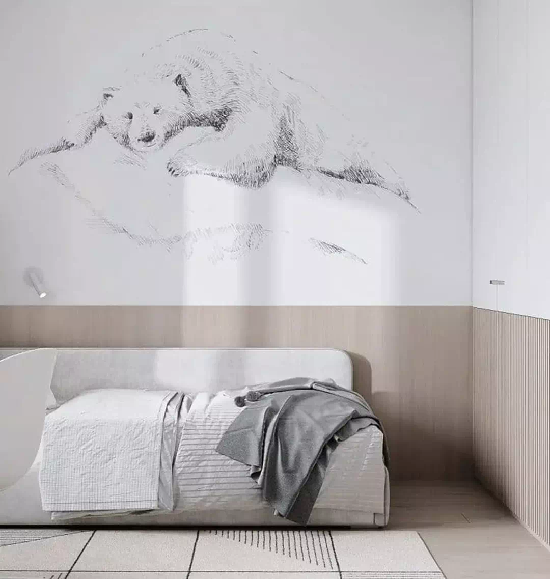 Оформление детской спальни рисунками на стене: идеи и фото