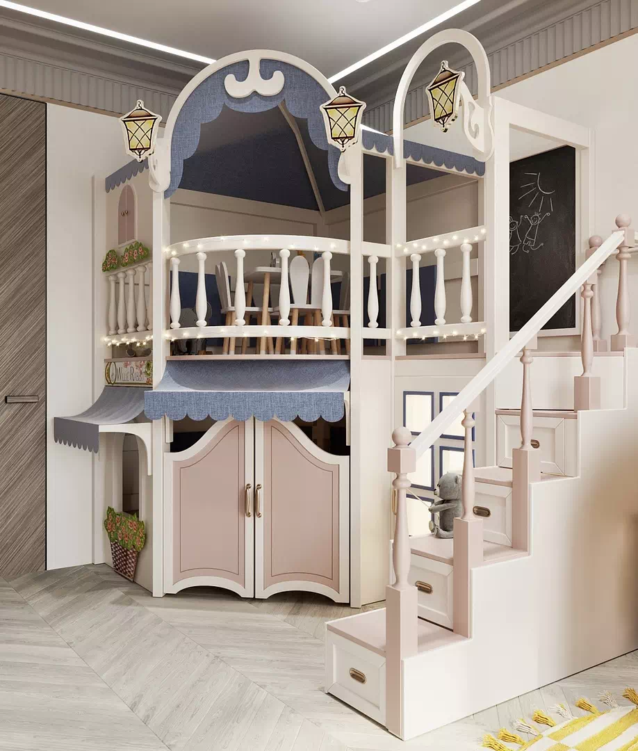 Роскошный дизайн детской спальни девочки 3