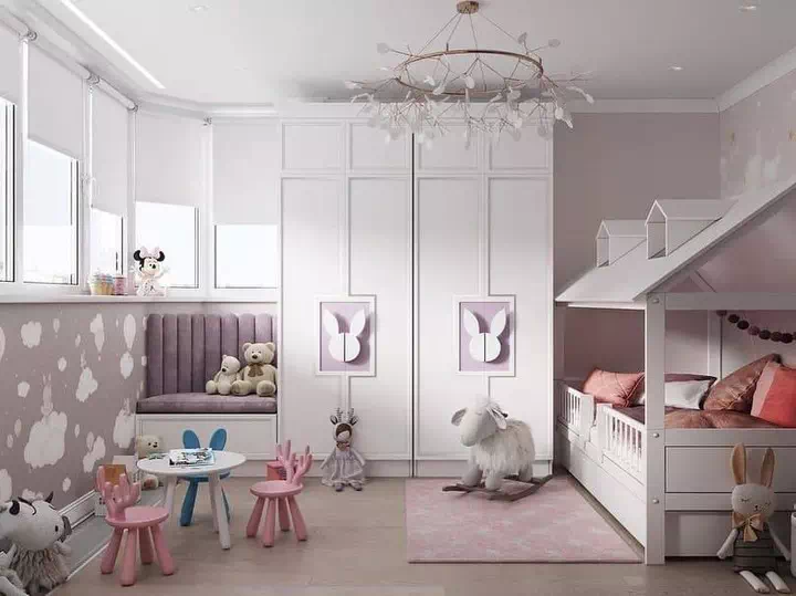 Сказочный дизайн детской спальни девочки 1