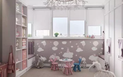 Сказочный дизайн детской комнаты для девочки — интерьер с дизайнерской мебелью